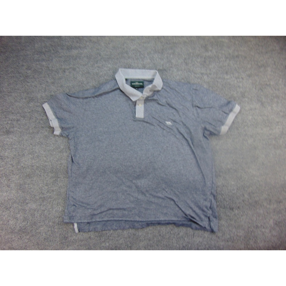 Rodd & Gunn Polo Shirt Mens 2XL Sports Fit Blue Solid Textured Preppy Coastal - Picture 2 of 8